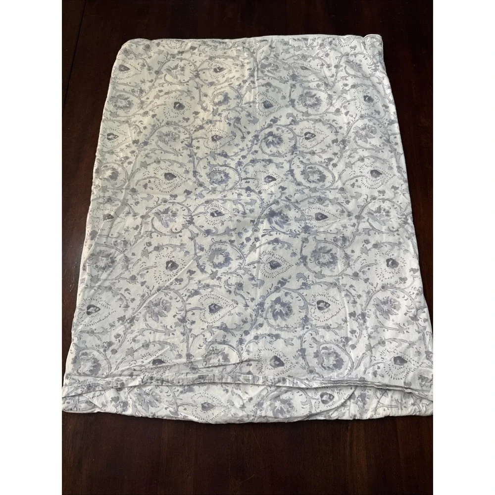 Simply Shabby Chic Pillow Sham Set Pair STANDARD Bohemian Patchwork Quilted Blue